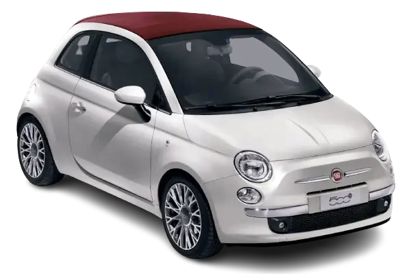 Fiat 500 Cabrio for rent in Rhodes Greece