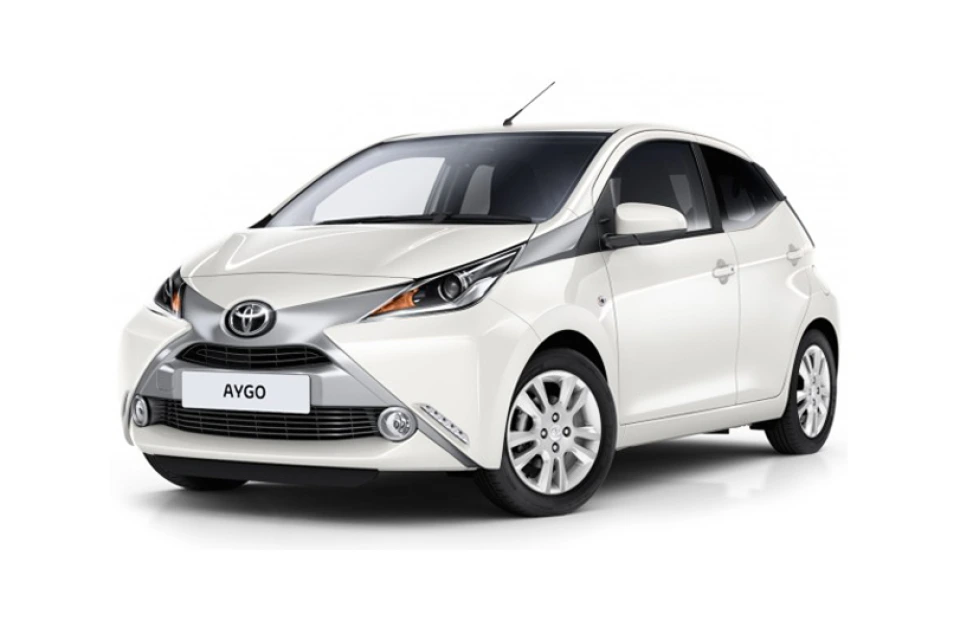 Toyota Aygo Cabrio available for car rental in Rhodes