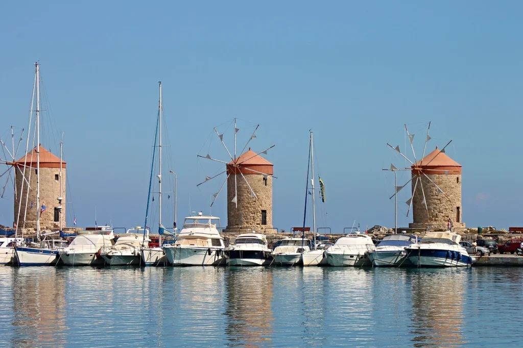Car rental delivery at Rhodes Port